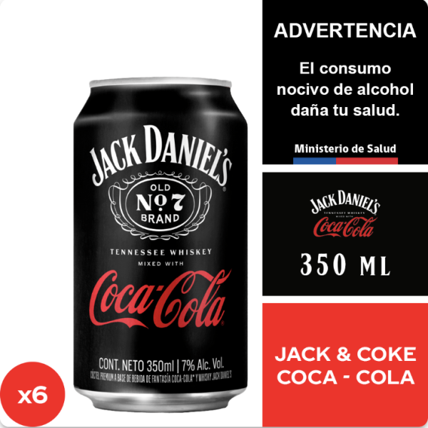 Whisky Jack&Coca Lata 350cc - Imagen 2